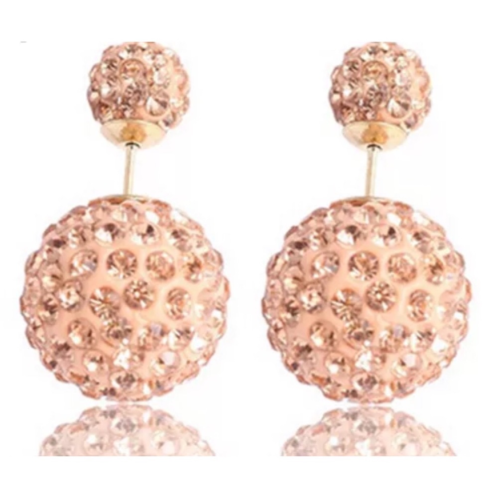 TWO SIDED OR DOUBLE SIDED STUD EARRINGS-NEW - Picture 3 of 6